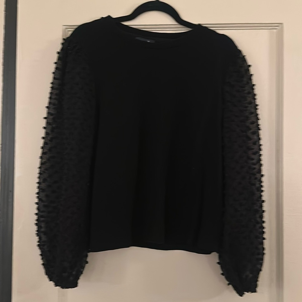 Maeve bubble sleeve sweater blouse